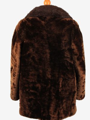 Fur Coat Jacket Pannonia Szorme Ladies Vintage Size L Brown C2285-155517