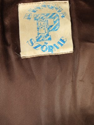 Fur Coat Jacket Pannonia Szorme Ladies Vintage Size L Brown C2285-155518