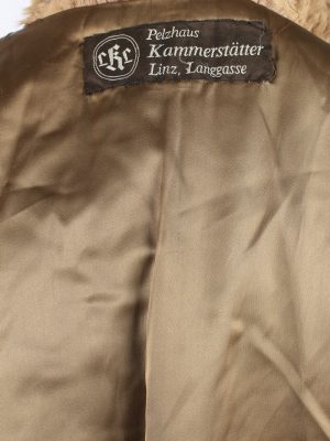 Pelzhous Kammerstatter Fur Coat Jacket Ladies Vintage Size L Brown C2295-155568