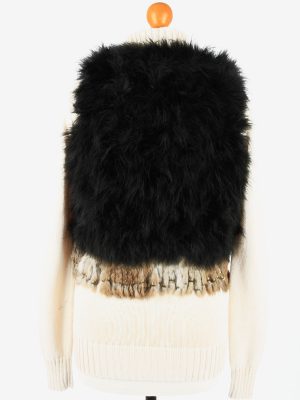Fur Gilet Waistcoat Vintage Angelia Womens Black C2271-155408