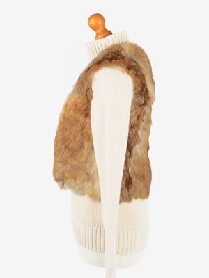 Fur Gilet Waistcoat Vintage Womens Coffee C2276-155427