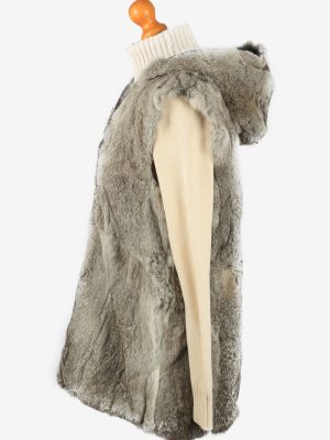 Fur Gilet Waistcoat Vintage Womens Grey C2279-155439
