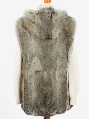 Fur Gilet Waistcoat Vintage Womens Grey C2279-155440