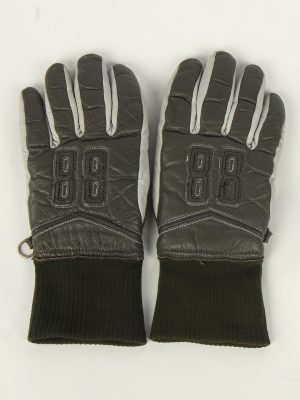 Motorbike Gloves Womens Leather Vintage Size S Grey -G494-0