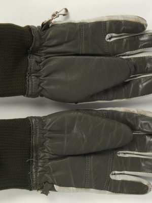 Motorbike Gloves Womens Leather Vintage Size S Grey -G494-155934