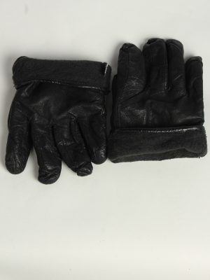 Leather Gloves Mens Vintage Size XL Black -G557-156447