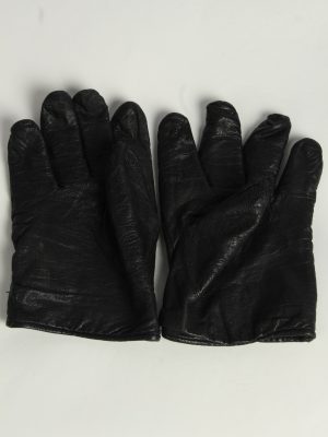 Leather Gloves Mens Vintage Size XL Black -G557-156448