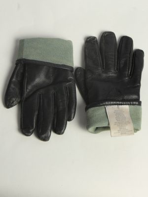Leather Gloves Womens Vintage Size M Black -G591-156585