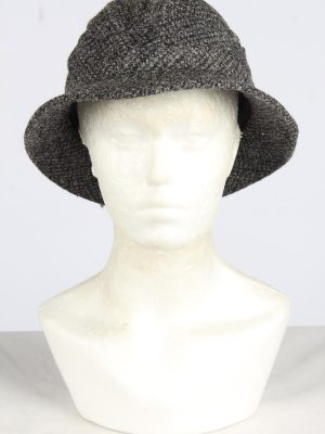 Trilby Lined Winter Hat Vintage Unisex Size M Grey -HAT1964-155759