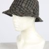 Trilby Feather Fur Hat Vintage Womens Size S Grey -HAT1965-0