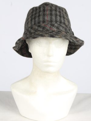 Trilby Feather Fur Hat Vintage Womens Size S Grey -HAT1965-155763