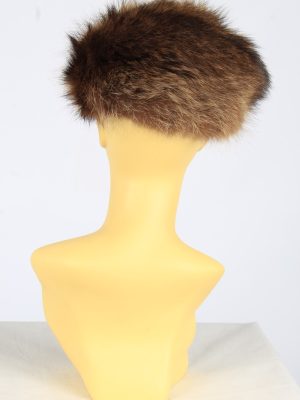 Russian Ushanka Fur Hat Vintage Womens Size M Brown -HAT1968-155776