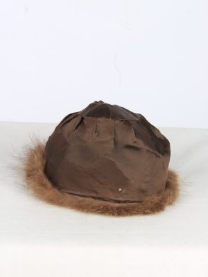 Russian Ushanka Fur Hat Vintage Womens Size M Brown -HAT1968-155777