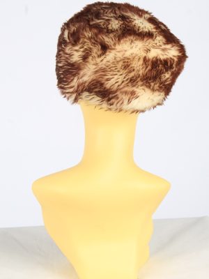 Fur Suede Ushanka Hat Vintage Womens Size XL Coffee -HAT1971-155788