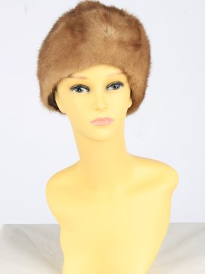 Russian Ushanka Fur Hat Vintage Womens Size S Brown -HAT1977-155811