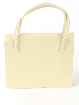 Leather Mini Hand Bag Womens Vintage Assima 1990s Beige -BG1269-155062