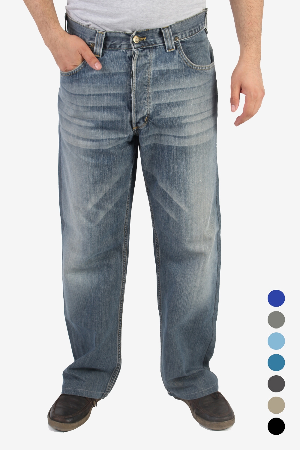 Lee Nash Jeans Relaxed Fit Straight Leg - Pepper Tree London