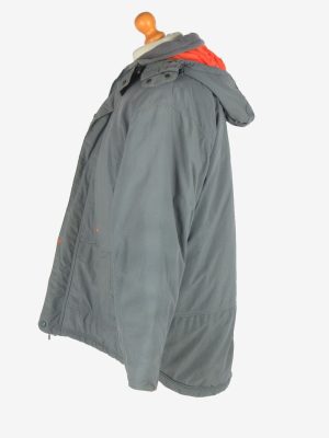 Mens Adidas Puffer Thermal Jacket Vintage Size XL Grey C2513-158196