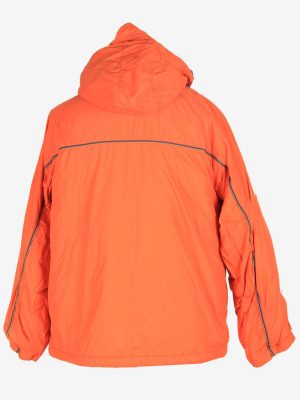 Mens Puma Puffer Hooded Jacket Vintage Size M Orange C2517-158217