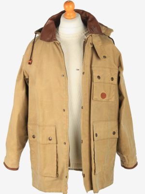 Mens Mullberry Country Patched Overcoat Vintage Size M Coffee C2535-158305