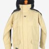 Mens Helly Hansen Sailing Waterproof Jacket Vintage Size S Beige C2430-0