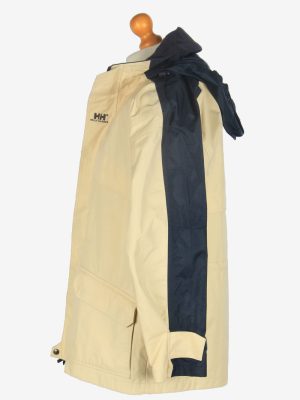 Mens Helly Hansen Sailing Waterproof Jacket Vintage Size S Beige C2430-157519