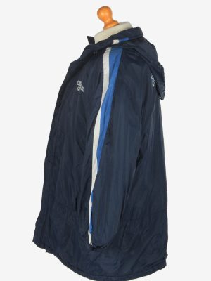 Mens Reebok Puffer Jacket Vintage Size L Navy C2433-157534