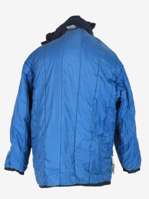 Mens Reebok Puffer Jacket Vintage Size L Navy C2433-157536