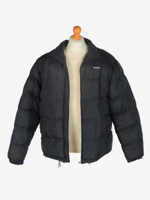 Mens Kappa Puffer Jacket Vintage Size XL Navy C2435-157543