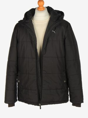 Mens Puma Puffer Jacket Vintage Size M Dark Brown C2438-157558