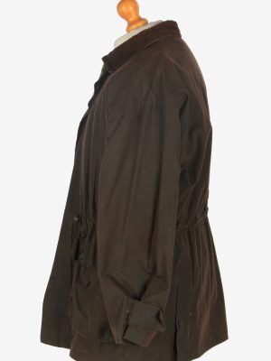 Mens Classic Waxed Jacket Vintage Size S Dark Brown C2392-157324