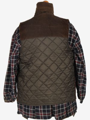 Mens Classic Waxed Jacket Vintage Size S Dark Brown C2392-157326