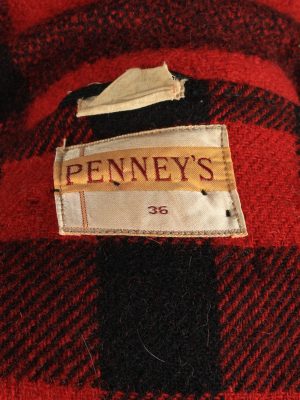 Mens Pennys Wool Outdoor Coat Vintage Size S Multi C2664-159054