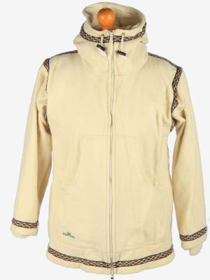 Womens Witer Green Wool Hand Made Jacket Vintage Size XS Beige C2669-0