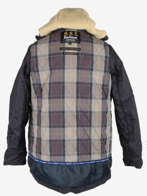 Womens Barbour International Waterproof Jacket Vintage Size XL Navy C2673-159098