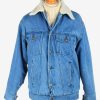 Mens Denim Sherpha Vintage Size M Blue C2674-0
