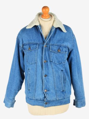 Mens Denim Sherpha Vintage Size M Blue C2674-0