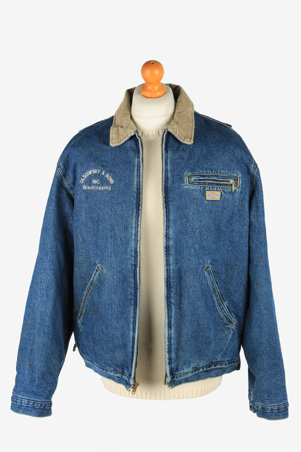 dickies denim jacket mens