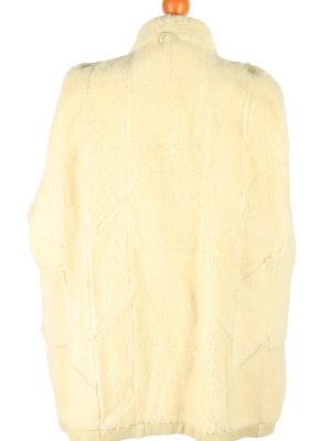 Women's Sheepskin Coat Fur Lined Vintage Size XL Beige C2639-158885