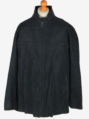 Mens Pierre Cardin Suede Jacket Vintage Size XXL Black C2452-0