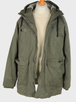 Mens Star Outdoor Overcoat Vintage Size L Green C2460-157685