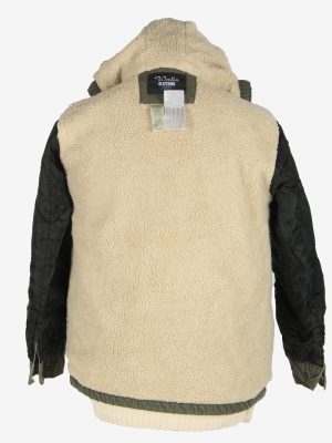 Mens Blizzard Sherpa Jacket Coat Vintage Size XL Khaki C2462-157698