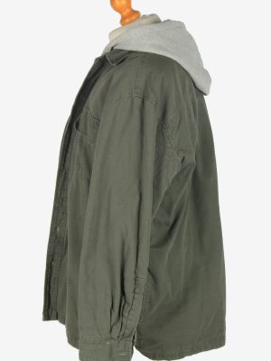 Mens Cold Storage Hooded Shirt Jacket Vintage Size L Green C2463-157702