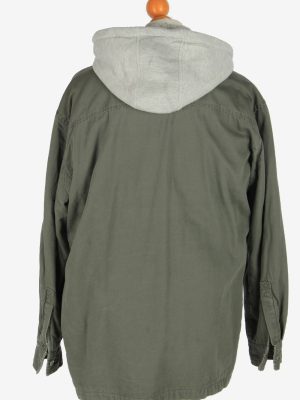 Mens Cold Storage Hooded Shirt Jacket Vintage Size L Green C2463-157703