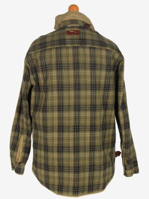 Mens Shirt Lined Jacket Vintage Size L Light Green C2472-157744