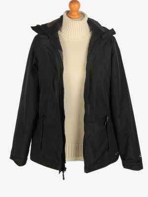 Womens Champion Puffer Jacket Overcoat Vintage Size M Black C2485-157906