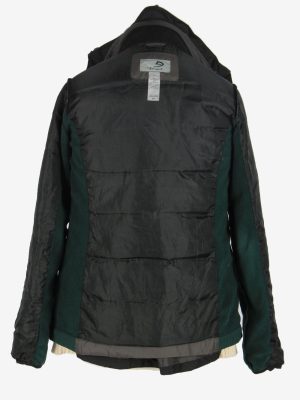 Womens Champion Puffer Jacket Overcoat Vintage Size M Black C2485-157909