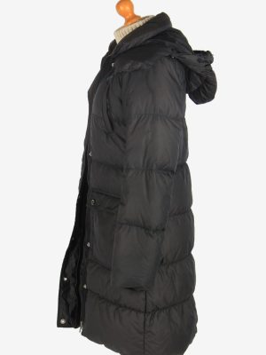 Womens Long Nike Puffer Jacket Padded Vintage Size S Black C2487-157917