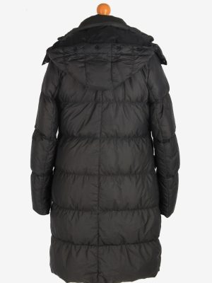 Womens Long Nike Puffer Jacket Padded Vintage Size S Black C2487-157918