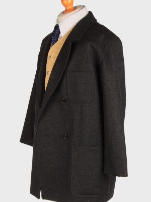 Burberry Mens Blazer Jacket Herringbone Country Size L Black -HT3022-166061